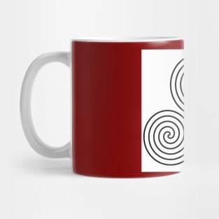 Three Legged Spiral Mug